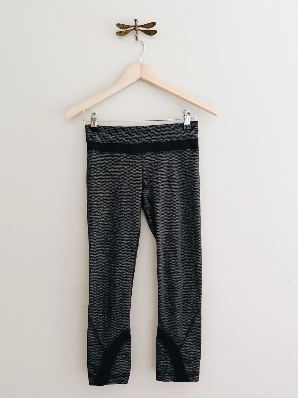 Lululemon Run Inspire Crop Herringbone Leggings size 4